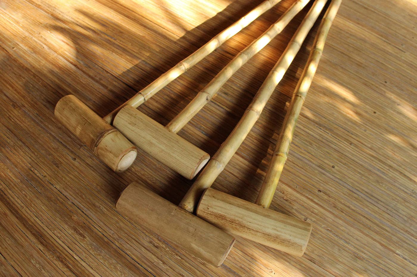 Bamboo croquet set